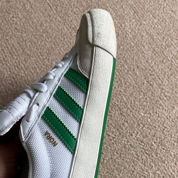Adidas White and Green Classic Sneakers - Picture 4 of 4